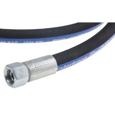 RS PRO Synthetic Rubber Hydraulic Hose Assembly 1.46m Length 330 bar Max Pressure 3/8 inch Female to Female 110-2007