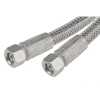 RS PRO 1m Galvanised Steel Wire Hydraulic Hose Assembly, 190 bar Max Pressure 110-2245