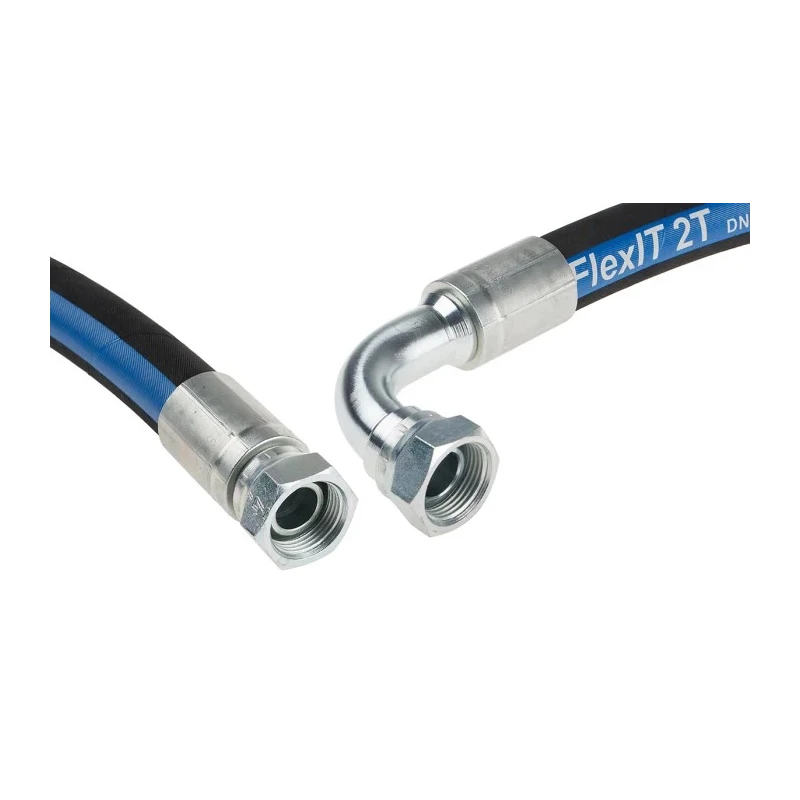 RS PRO 754mm Synthetic Rubber Hydraulic Hose Assembly, 215 bar Max Pressure 110-2237