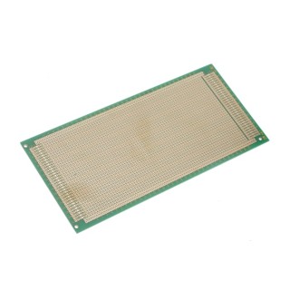 RS PRO 2 Matrix Board FR4 with Square Pad 1.02 mm Holes, 2.54 mm Pitch, 220 mm Length, 100 mm Width 110-2494