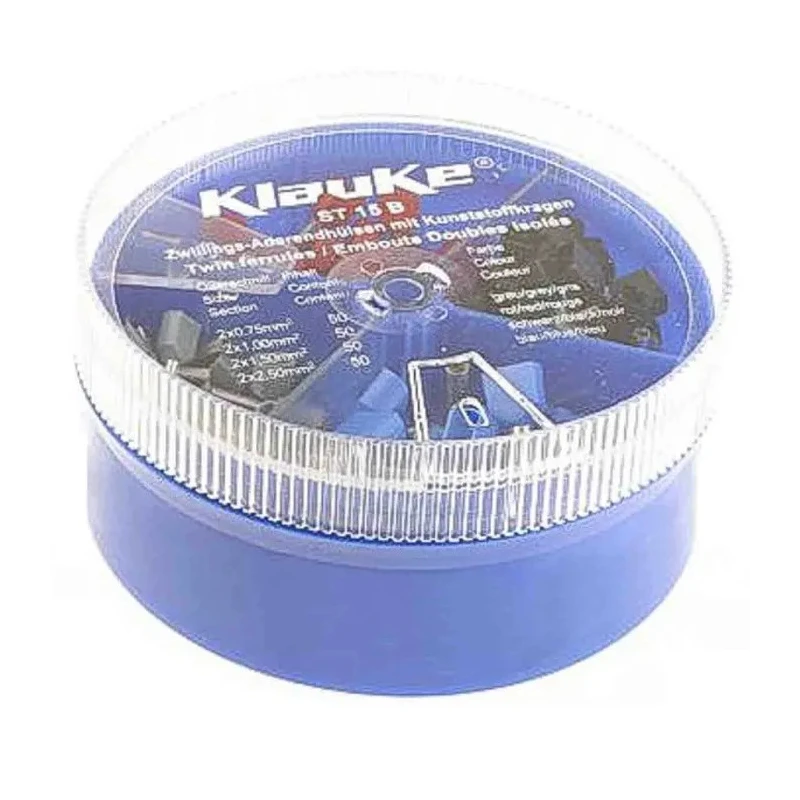 Klauke Bootlace Ferrule Assorted Terminal Boxes Crimp Terminal Kit ST15B