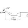 Metcal 0.4 mm Conical 16 mm Soldering Iron Tip STTC-040