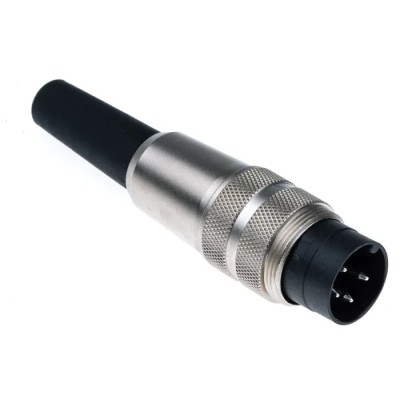 binder Circular Connector 4 Contacts Cable Mount M16 Plug Male IP40 680 Series 09-0309-00-04