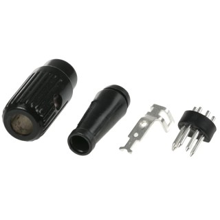 RS PRO 5 Pole Straight Standard DIN Plug, DIN 41524, 2A, 34 V AC/DC, Cable Male 110-2810