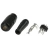 RS PRO 5 Pole Straight Standard DIN Plug, DIN 41524, 2A, 34 V AC/DC, Cable Male 110-2810