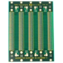 RS PRO 96 Way Backplane Epoxy Glass Fabric Laminate 2 Sides 18.8 HP Horizontal Pitch 20.32 mm Connector Pitch 110-2545