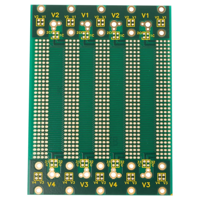 RS PRO 96 Way Backplane Epoxy Glass Fabric Laminate 2 Sides 18.8 HP Horizontal Pitch 20.32 mm Connector Pitch 110-2545