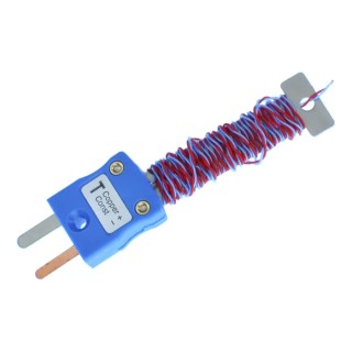 RS PRO Type T Exposed Junction Thermocouple 1 m Length, 220 °C Max 110-4473