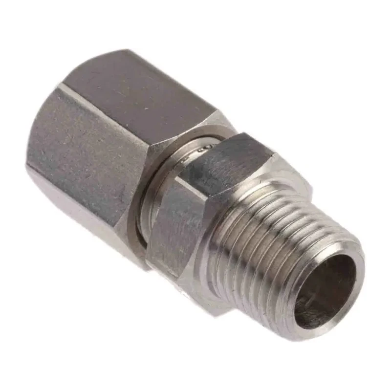 RS PRO Stainless Steel Compression Fitting for Thermocouple or PRT Probe, BSPT Thread, RoHS Compliant 110-4475