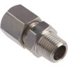 RS PRO Stainless Steel Compression Fitting for Thermocouple or PRT Probe, BSPT Thread, RoHS Compliant 110-4475