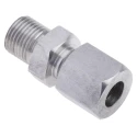 RS PRO Stainless Steel Compression Fitting for Thermocouple or PRT Probe, BSPP Parallel Thread, RoHS Compliant 110-4476