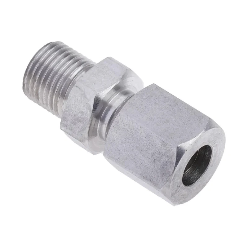 RS PRO Stainless Steel Compression Fitting for Thermocouple or PRT Probe, BSPP Parallel Thread, RoHS Compliant 110-4476