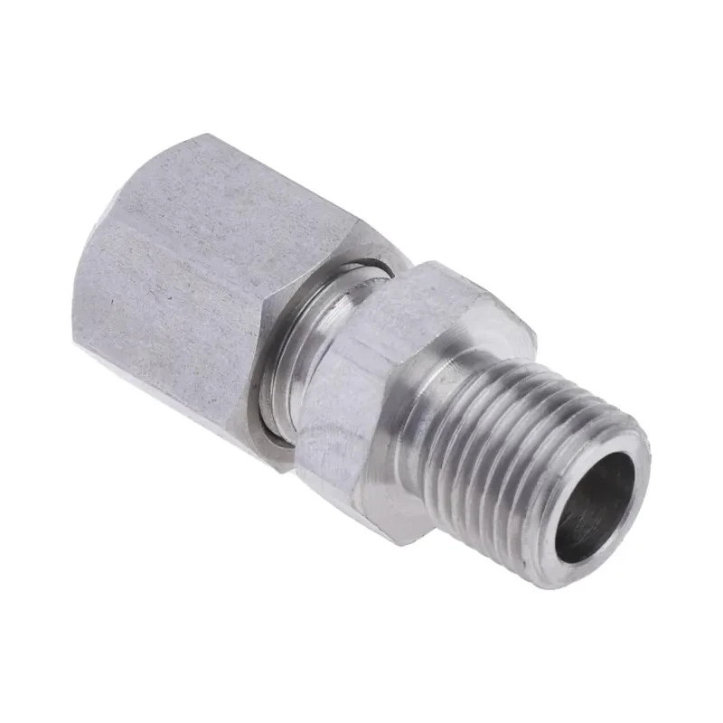 RS PRO Stainless Steel Compression Fitting for Thermocouple or PRT Probe, BSPP Parallel Thread, RoHS Compliant 110-4476