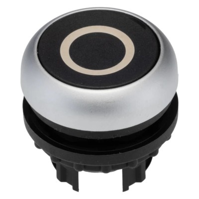 Eaton RMQ Titan M22 Series Black Momentary Push Button Switch 22 mm Cutout Plastic IP67 216609 M22-D-S-X0
