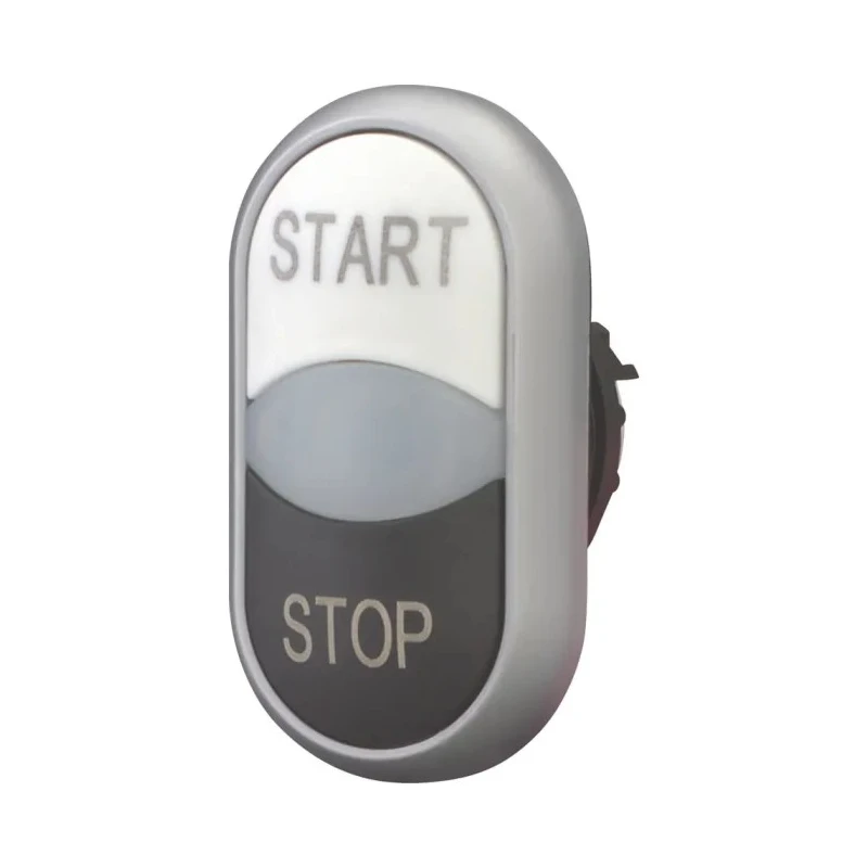 Eaton RMQ Titan M22 Series Black and White Momentary Extended Push Button Switch 22 mm Cutout IP66 216708 M22-DDL-WS-GB1/GB0