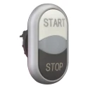 Eaton RMQ Titan M22 Series Black and White Momentary Extended Push Button Switch 22 mm Cutout IP66 216708 M22-DDL-WS-GB1/GB0