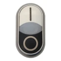 Eaton RMQ Titan M22 Series Black, White Momentary Push Button Switch 22 mm Cutout IP66 216706 M22-DDL-WS-X1/X0