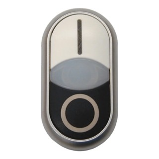 Eaton RMQ Titan M22 Series Black, White Momentary Push Button Switch 22 mm Cutout IP66 216706 M22-DDL-WS-X1/X0