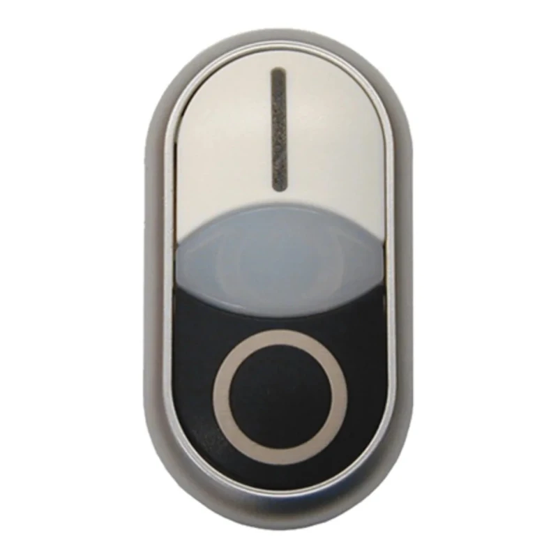 Eaton RMQ Titan M22 Series Black, White Momentary Push Button Switch 22 mm Cutout IP66 216706 M22-DDL-WS-X1/X0