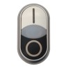Eaton RMQ Titan M22 Series Black, White Momentary Push Button Switch 22 mm Cutout IP66 216706 M22-DDL-WS-X1/X0