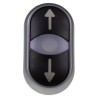 Eaton RMQ Titan M22 Series Black Momentary Extended Push Button Switch 22 mm Cutout IP66 216710 M22-DDL-S-X7/X7