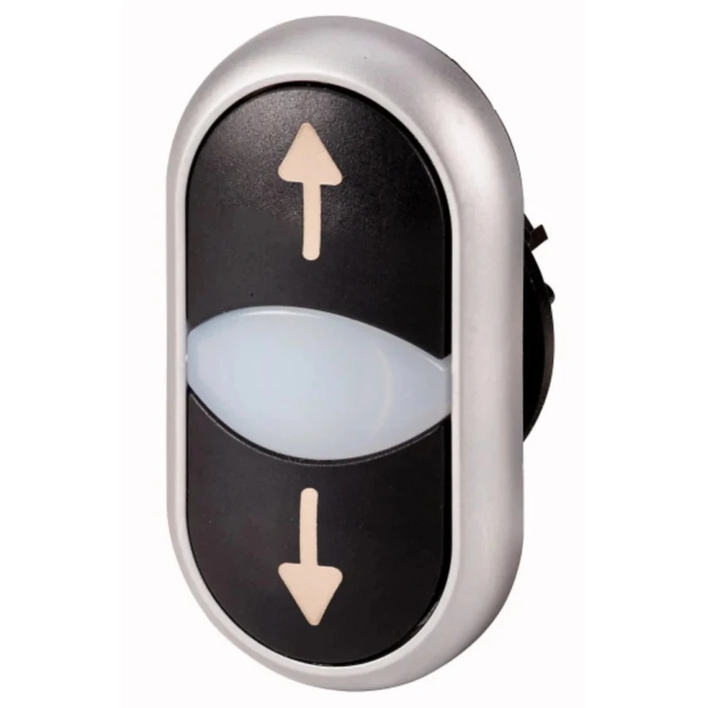 Eaton RMQ Titan M22 Series Black Momentary Extended Push Button Switch 22 mm Cutout IP66 216710 M22-DDL-S-X7/X7