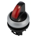 Eaton RMQ-Titan Series 2 Position Illuminated Selector Switch Head 23 mm Cutout Diameter Red Handle IP66 216825 M22-WRLK-R