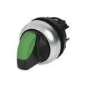 Eaton M22 Series 2 Position Illuminated Selector Switch Head 23 mm Cutout, Green Handle, IP66 216816 M22-WLK-G
