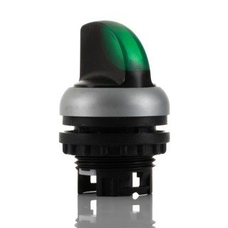 Eaton RMQ-Titan Series 2 Position Illuminated Selector Switch Head, 23 mm Cutout, Green Handle, IP66 216827 M22-WRLK-G