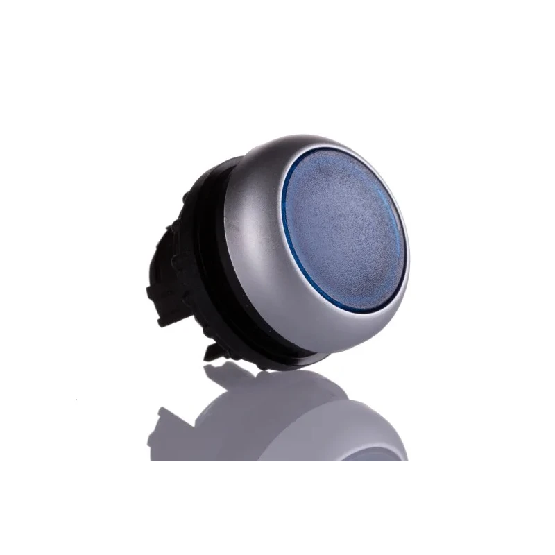 Cooper Bussmann RMQ Titan M22 Series Black Maintained Push Button Switch, 22 mm Cutout, IP67 216952 M22-DRL-B