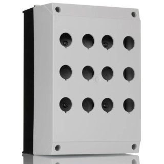Eaton Grey Plastic RMQ Titan M22 Enclosed Push Button - 12 Hole 22 mm Diameter 222688 M22-I12