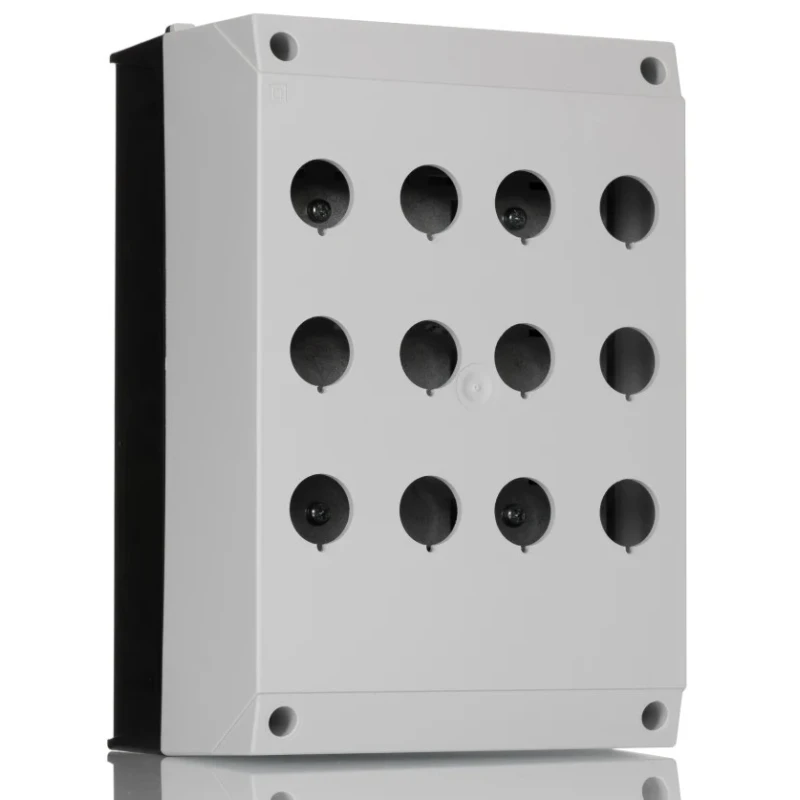 Eaton Grey Plastic RMQ Titan M22 Enclosed Push Button - 12 Hole 22 mm Diameter 222688 M22-I12