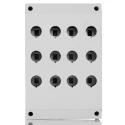 Eaton Grey Plastic RMQ Titan M22 Enclosed Push Button - 12 Hole 22 mm Diameter 222688 M22-I12