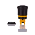 Eaton RMQ Titan M22 Series Black Pull Release Mushroom Flat Plastic Push Button Switch 22mm Cutout IP69K IP67 225528 M22S-PV
