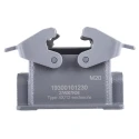 HARTING Han B Range Heavy Duty Power Connector Housing 2 Lever Surface Mount Die Cast Aluminium IP65 10B 19300101230