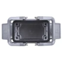 HARTING Han B Range Heavy Duty Power Connector Housing 2 Lever Surface Mount Die Cast Aluminium IP65 10B 19300101230