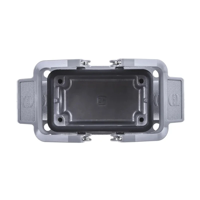 HARTING Han B Range Heavy Duty Power Connector Housing 2 Lever Surface Mount Die Cast Aluminium IP65 10B 19300101230