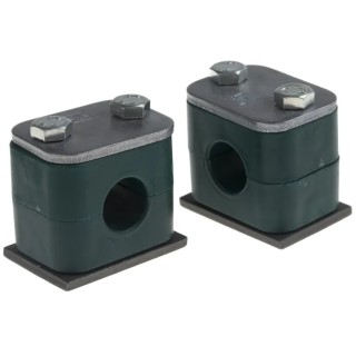 RS PRO Polypropylene Tube Clamp for 15 mm Outside Diameter Tube 1.2m Clamp Spacing 414-1458