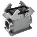HARTING Han B Range Heavy Duty Power Connector Housing 2 Lever Surface Mount Die Cast Aluminium IP65 10B 19300100272