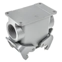 HARTING Han B Range Heavy Duty Power Connector Housing 2 Lever Surface Mount Die Cast Aluminium IP65 10B 19300100272