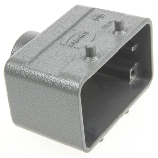HARTING Han B Range Heavy Duty Power Connector Hood 2 Lever Die Cast Aluminium, IP65/IP66/IP67, Thread Size M20 19300101420