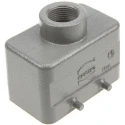 HARTING Han B Range Heavy Duty Power Connector Hood 2 Lever Die Cast Aluminium, IP65/IP66/IP67, Thread Size M20 19300101420