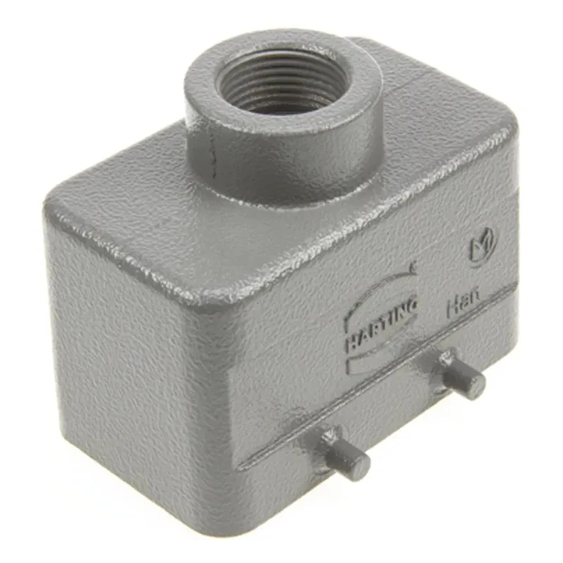 HARTING Han B Range Heavy Duty Power Connector Hood 2 Lever Die Cast Aluminium, IP65/IP66/IP67, Thread Size M20 19300101420
