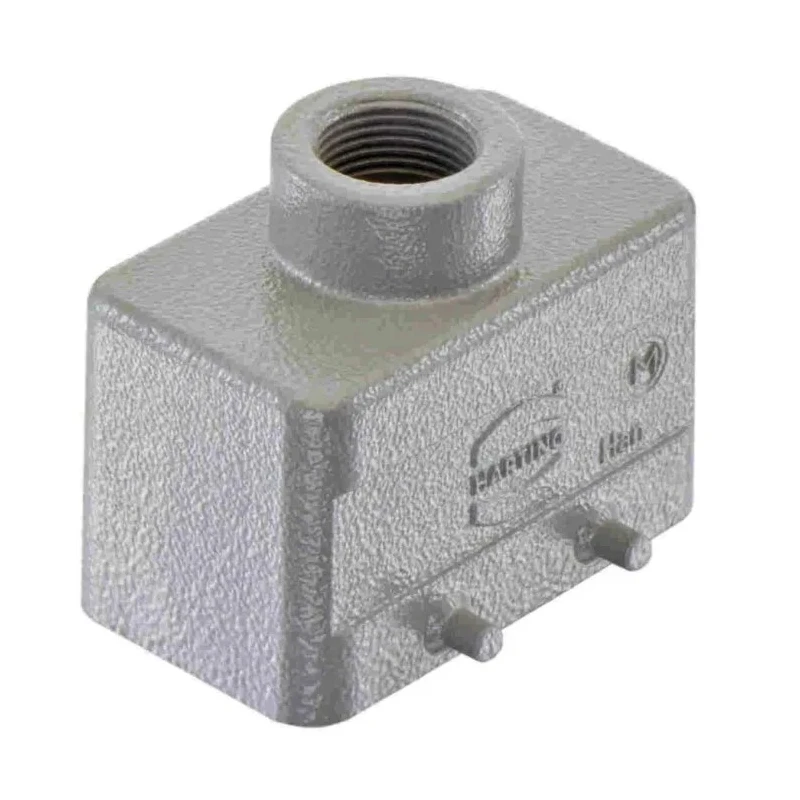 HARTING Han B Range Heavy Duty Power Connector Hood 2 Lever Die Cast Aluminium, IP65/IP66/IP67, Thread Size M20 19300101420