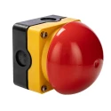 Eaton FAK Series Maintained Push Button Complete Unit Surface Mount 0mm Cutout SPST IP69K IP67 229747 FAK-R/V/KC01/IY