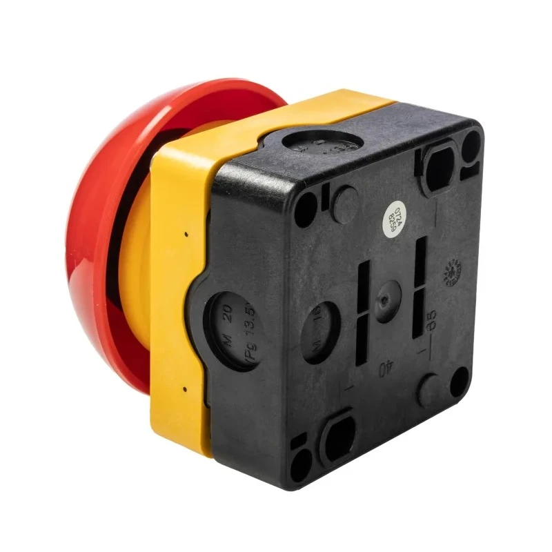 Eaton FAK Series Maintained Push Button Complete Unit Surface Mount 0mm Cutout SPST IP69K IP67 229747 FAK-R/V/KC01/IY