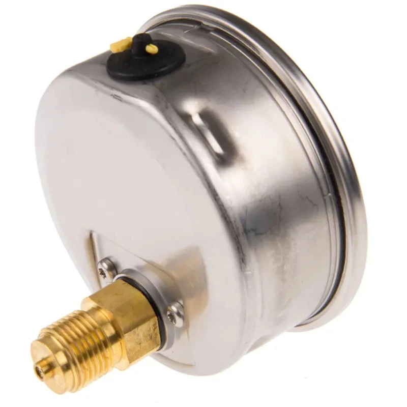 WIKA 100 mm 1/2 in Threaded Stainless Steel Case Pressure Gauge 400 bar 7656102