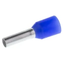 Weidmüller Insulated Crimp Bootlace Ferrule 8 mm Pin Length 2.2 mm Pin Diameter Blue to 14 AWG Wire Size 9019160000