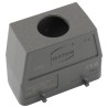 HARTING Han B Range Heavy Duty Power Connector Hood, Die Cast Aluminium Body, Top Cable Entry, 2 Lever Locking 19300160427