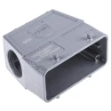HARTING Han B Range Heavy Duty Power Connector Hood 2 Lever Locking Die Cast Aluminium Body IP65, IP66, IP67 16B 19300160527